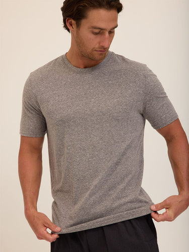 Triblend Crew Neck Tee Mens Tops Tshirt Short Threads 4 Thought