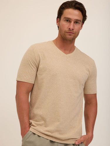 Triblend V-Neck Tee Mens Tops Tshirt Short Threads 4 Thought