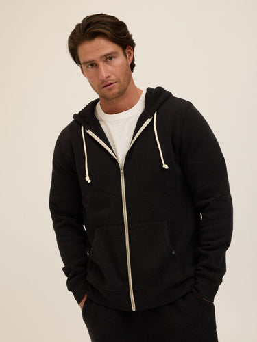 Triblend Zip Fleece Hoodie Mens Outerwear Sweatshirt Threads 4 Thought