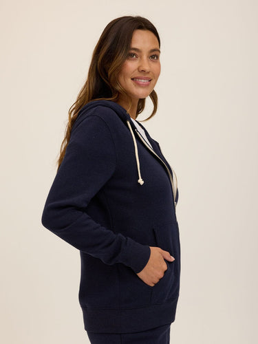 Triblend Zip Hoodie Womens Outerwear Sweatshirt Threads 4 Thought