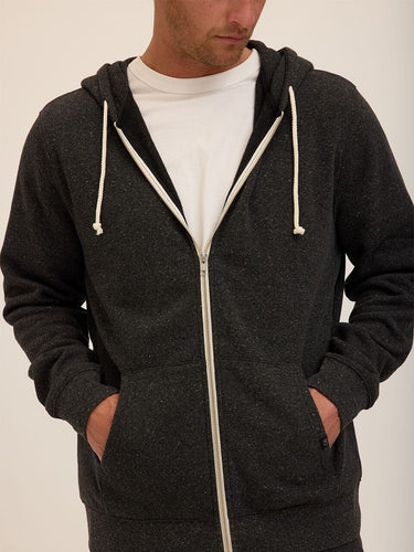 Triblend Zip Fleece Hoodie Mens Outerwear Sweatshirt Threads 4 Thought