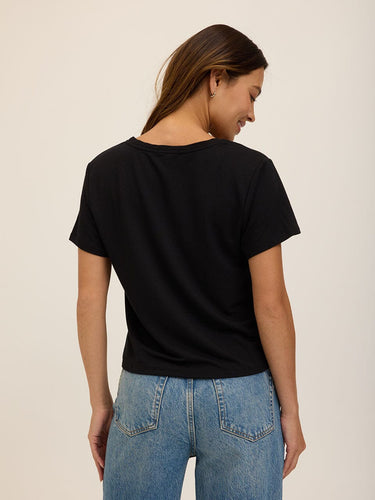 Bettine Modal Terry V-Neck Tee Womens Tops Short Tee Threads 4 Thought