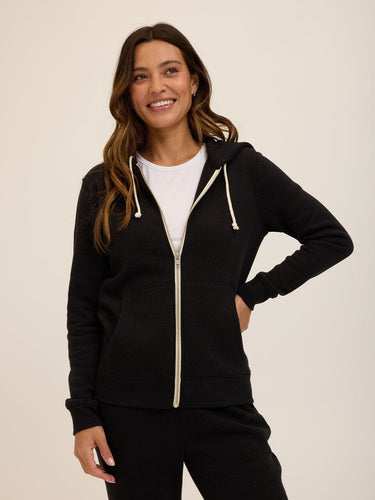 Triblend Zip Hoodie Womens Outerwear Sweatshirt Threads 4 Thought