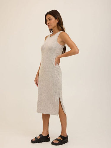 Maddy Stretch Seersucker Tank Midi Dress Womens Dresses Threads 4 Thought