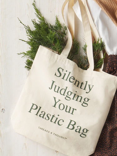 Silently Judging Tote Accessories Tote Threads 4 Thought