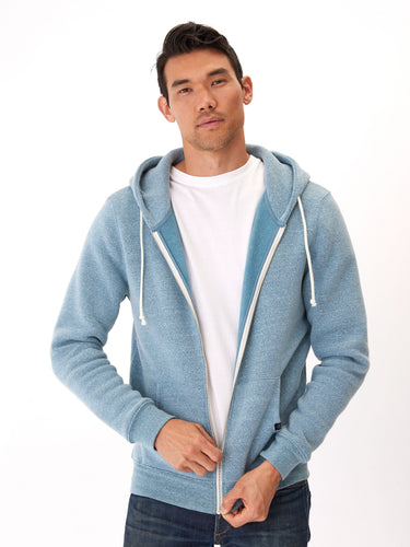 Triblend Zip Fleece Hoodie Mens Outerwear Sweatshirt Threads 4 Thought