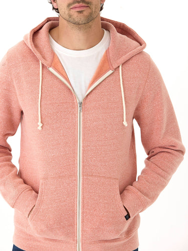 Triblend Fleece Zip Hoodie Mens Outerwear Sweatshirt Threads 4 Thought