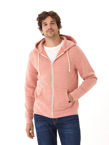 Triblend Fleece Zip Hoodie Mens Outerwear Sweatshirt Threads 4 Thought