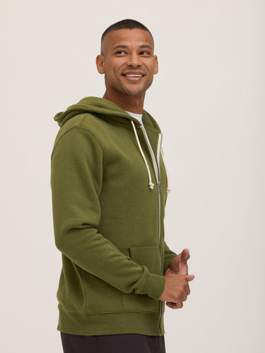 Men's Core Triblend Fleece Pullover Hoodie Mens Outerwear Sweatshirt Threads 4 Thought
