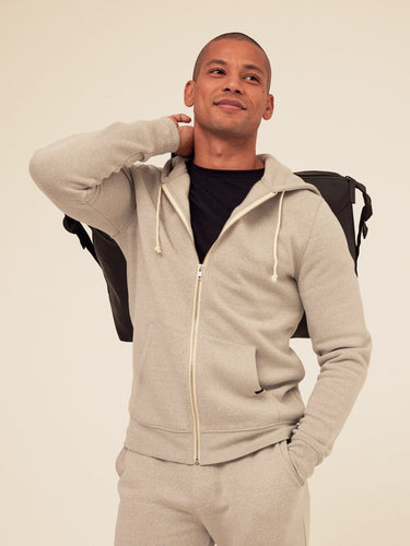 Triblend Zip Fleece Hoodie Mens Outerwear Sweatshirt Threads 4 Thought