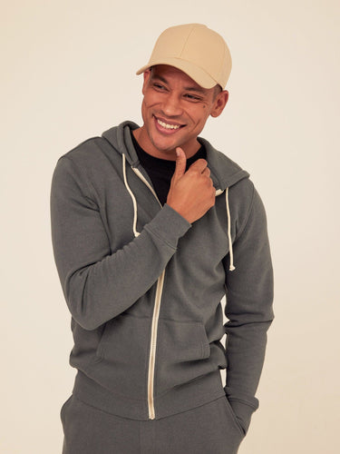 Triblend Zip Fleece Hoodie Mens Outerwear Sweatshirt Threads 4 Thought