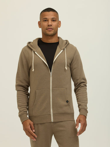 Men's Core Triblend Fleece Pullover Hoodie Mens Outerwear Sweatshirt Threads 4 Thought