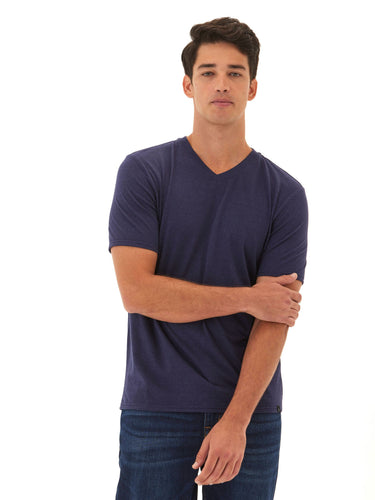 Triblend V-Neck Tee Mens Tops Tshirt Short Threads 4 Thought