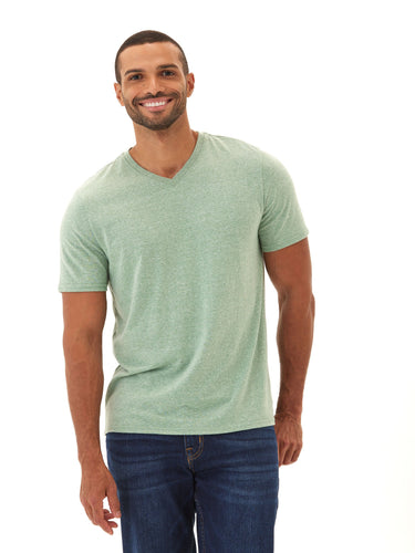 Triblend V-Neck Tee Mens Tops Tshirt Short Threads 4 Thought