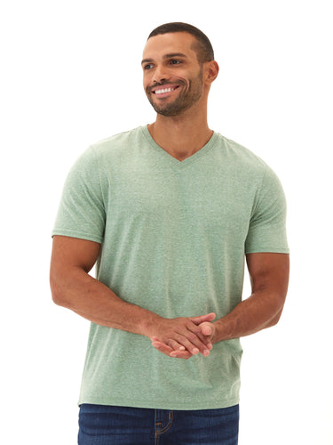 Triblend V-Neck Tee Mens Tops Tshirt Short Threads 4 Thought