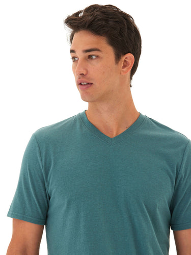 Triblend V-Neck Tee Mens Tops Tshirt Short Threads 4 Thought