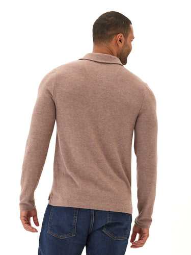Henrique Sweater Knit Long Sleeve Polo Mens Outerwear Sweater Threads 4 Thought