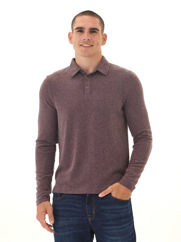 Henrique Sweater Knit Long Sleeve Polo Threads 4 Thought