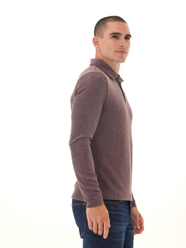 Henrique Sweater Knit Long Sleeve Polo Threads 4 Thought