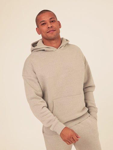 Marcel Triblend Fleece Oversized Hoodie Mens Outerwear Sweatshirt Threads 4 Thought