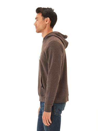 Embroidered Triblend Pullover Hoodie Mens Outerwear Sweatshirt Threads 4 Thought