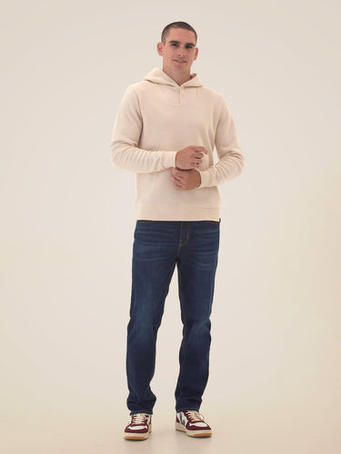 Kieran Triblend Fleece Henley Hoodie Mens Outerwear Sweatshirt Threads 4 Thought