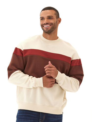 Rudy CVC Fleece Colorblock Pullover Mens Outerwear Sweatshirt Threads 4 Thought