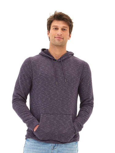 Nico Striped Terry Pullover Hoodie Mens Outerwear Sweatshirt Threads 4 Thought