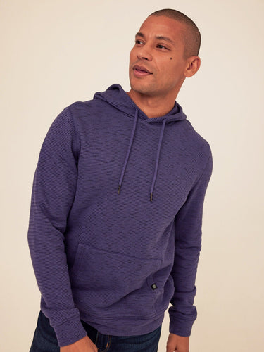Nico Striped Terry Pullover Hoodie Mens Outerwear Sweatshirt Threads 4 Thought