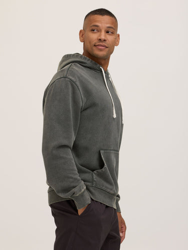 Everett Mineral Wash Heavyweight Relaxed Pullover Hoodie Mens Outerwear Sweatshirt Threads 4 Thought