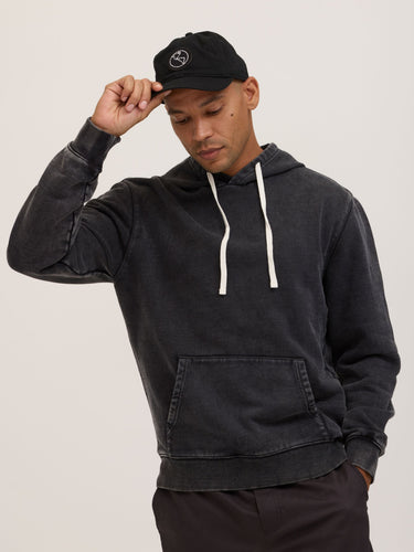 Everett Mineral Wash Heavyweight Relaxed Pullover Hoodie Mens Outerwear Sweatshirt Threads 4 Thought
