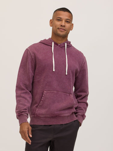 Everett Mineral Wash Heavyweight Relaxed Pullover Hoodie Mens Outerwear Sweatshirt Threads 4 Thought
