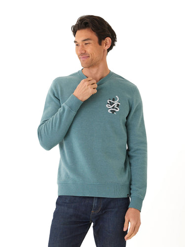 Mineral Wash Graphic Fleece Crew Mens Outerwear Sweatshirt Threads 4 Thought