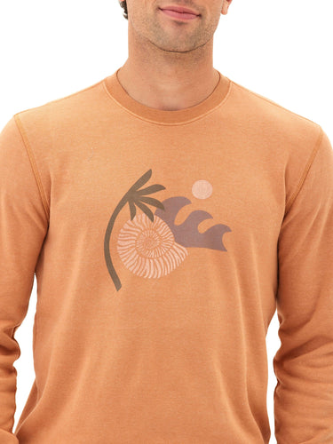 Mineral Wash Graphic Fleece Crew Mens Tops Tshirt Short Threads 4 Thought