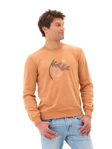 Mineral Wash Graphic Fleece Crew Mens Tops Tshirt Short Threads 4 Thought