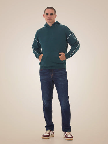 Marcel Triblend Fleece Contrast Piping Pullover Hoodie Mens Outerwear Sweatshirt Threads 4 Thought