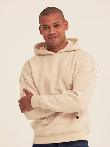 Marcel Triblend Fleece Contrast Piping Pullover Hoodie Mens Outerwear Sweatshirt Threads 4 Thought