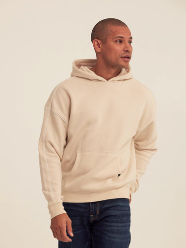 Marcel Triblend Fleece Contrast Piping Pullover Hoodie Mens Outerwear Sweatshirt Threads 4 Thought