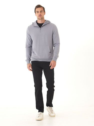 Colton Modal Fleece Half Zip Hoodie Threads 4 Thought