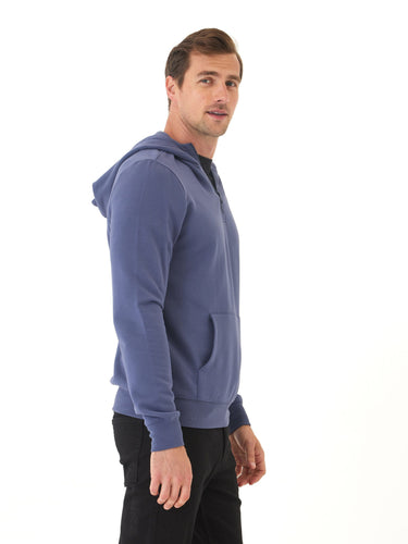 Colton Modal Fleece Half Zip Hoodie Threads 4 Thought