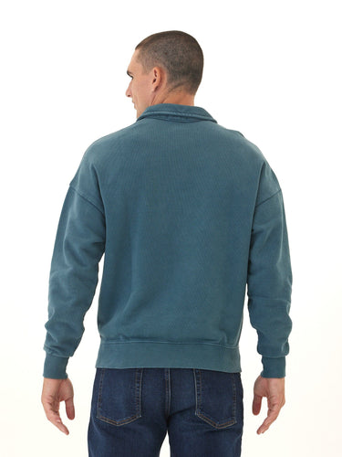 Gabe Mineral Wash Heavy Terry Quarter Zip Pullover Threads 4 Thought