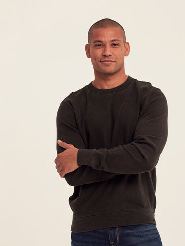 Corey Denim Terry Crew Sweatshirt Threads 4 Thought