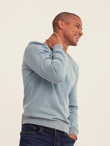 Corey Denim Terry Crew Sweatshirt Threads 4 Thought