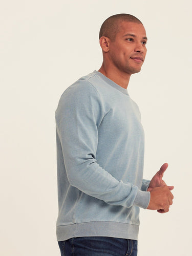 Corey Denim Terry Crew Sweatshirt Threads 4 Thought