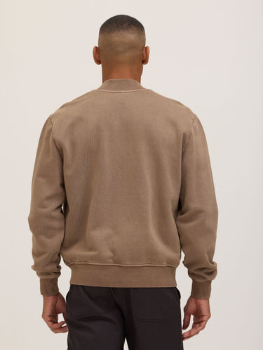 Walter Mineral Wash Heavy Terry Bomber Jacket Mens Outerwear Sweatshirt Threads 4 Thought
