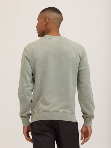 Dallas Mineral Wash Terry Relaxed Crew Pullover Mens Outerwear Sweatshirt Threads 4 Thought