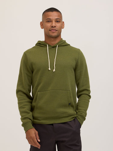 Men's Core Triblend Fleece Pullover Hoodie Mens Outerwear Sweatshirt Threads 4 Thought