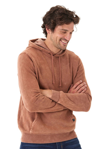 Mineral Wash Pullover Fleece Hoodie Mens Outerwear Sweatshirt Threads 4 Thought