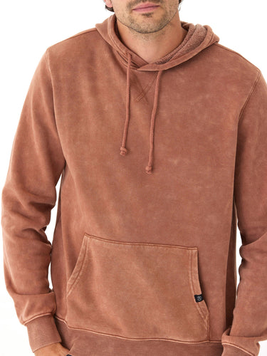 Mineral Wash Pullover Fleece Hoodie Mens Outerwear Sweatshirt Threads 4 Thought