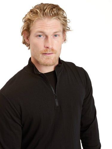 Kace Featherweight Lounge Mock Neck Mens Outerwear Sweatshirt Threads 4 Thought
